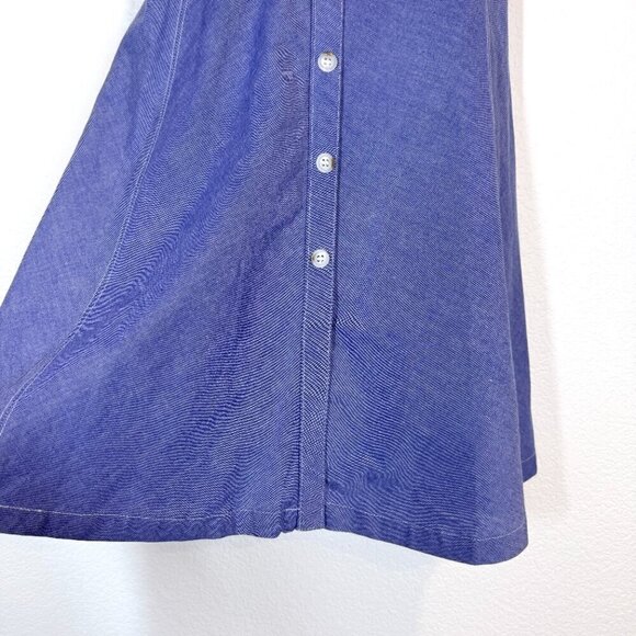 Miss Sixty Strapless Chambray Dress Blue Pockets Retro 10 - Picture 6 of 13